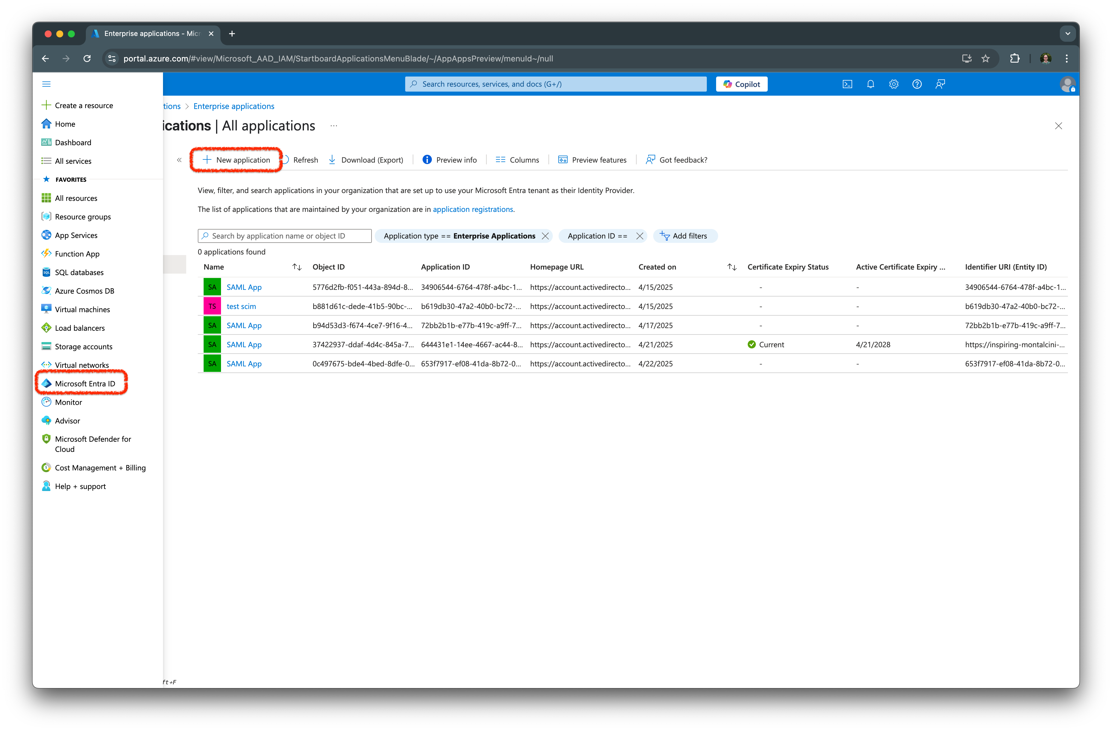 Create enterprise application